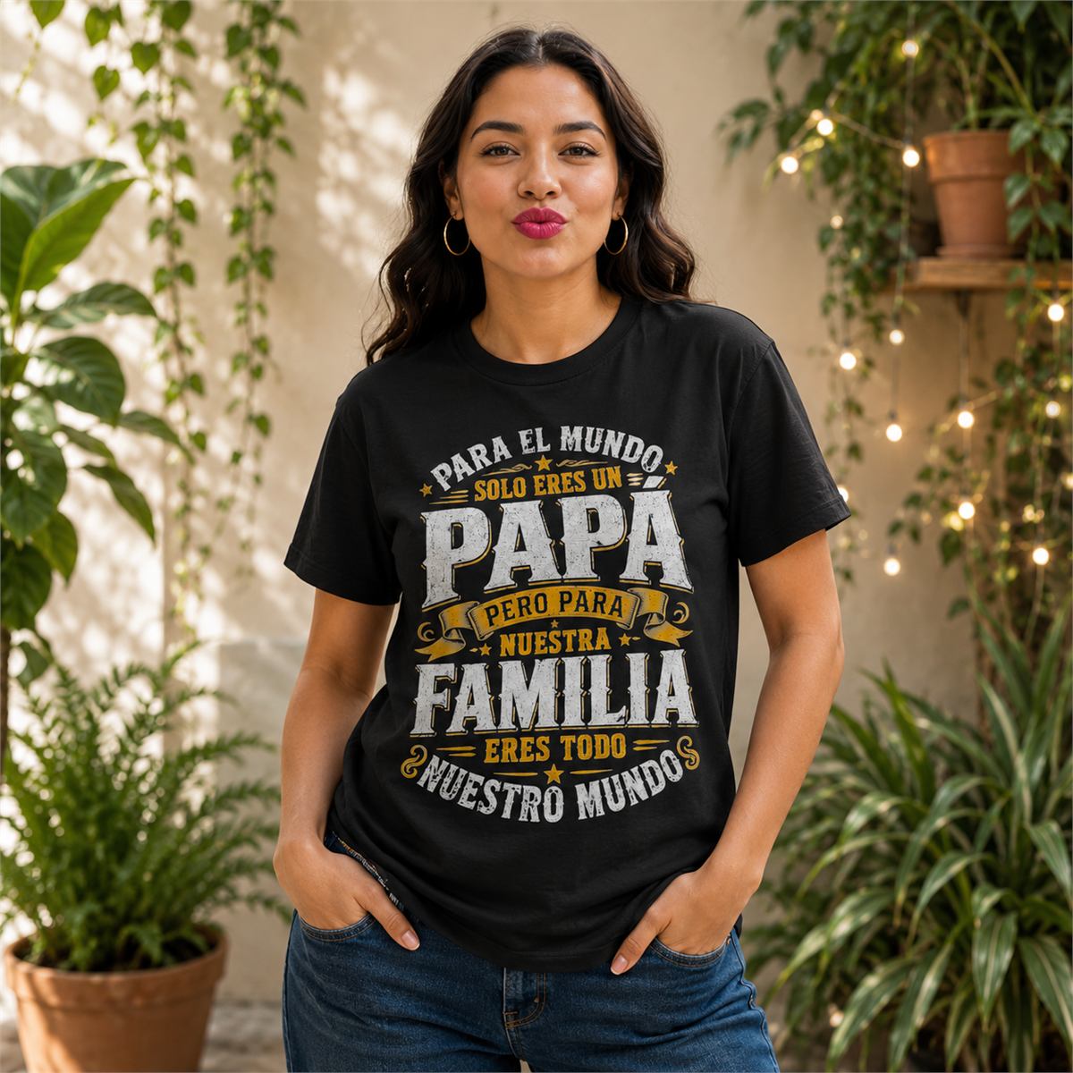 Playera papá familia
